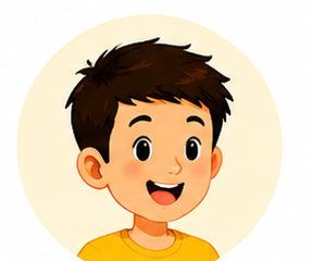 Boy avatar with brown hair and yellow shirt