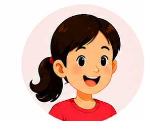 Girl avatar with ponytail and red shirt