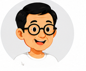 Boy avatar with glasses and white shirt